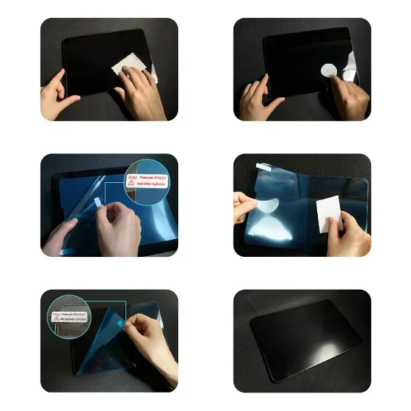 iPad 10.2 2021 9.Nesil Kağıt Hisli Mat Uyumlu Davin Paper Like Tablet Ekran Koruyucu-Renksiz - Görsel 4
