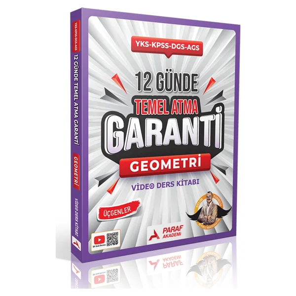 Paraf Yayınları 12 Günde Temel Atma Garanti Geometri Video Ders Kitabı-Paraf Akademi Yayınları Yks-Kpss-Ags-Dgs - Görsel 2