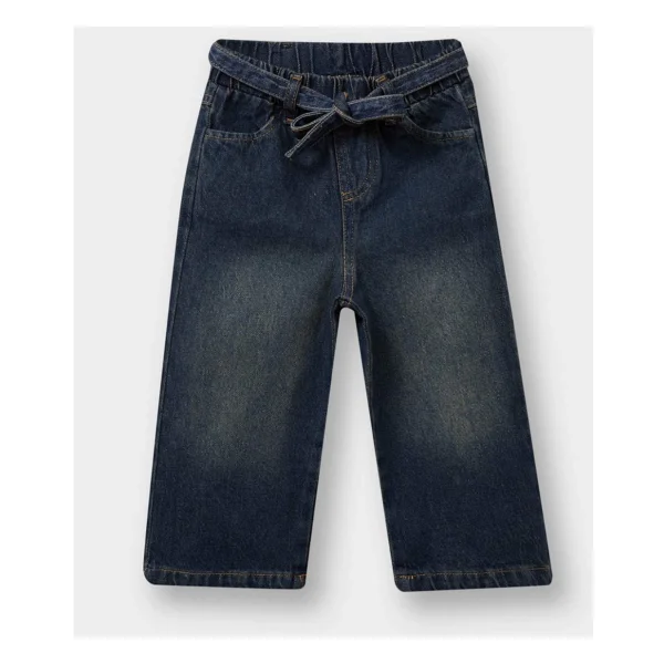 Defacto Kız Bebek Wide Leg Jean Pantolon G3011a525au - Mavi-Nm28 - 9 - 12 Ay - Görsel 6