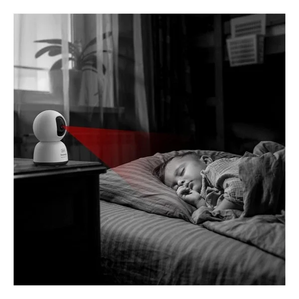 Baseus Security P1 Lite 2k 3 Mp 360 Derece Gece Görüşlü Ip Wi-Fi Güvenlik Kamerası - Görsel 3