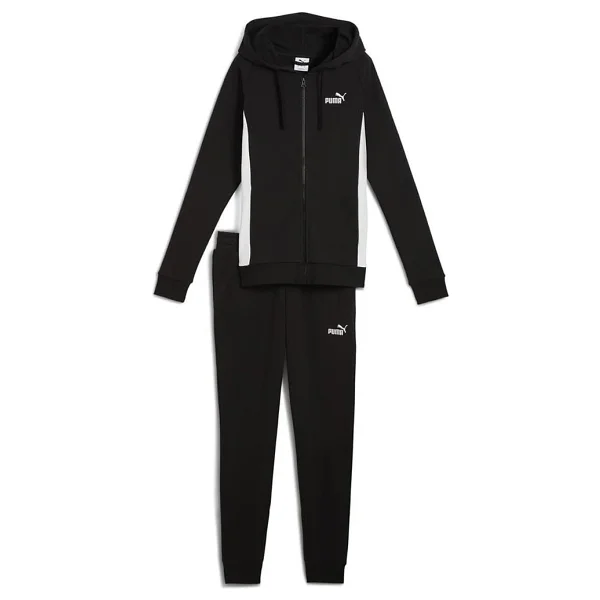Puma Hooded Sweat Suit 685077-01 Siyah Kadın Eşofman Takımı - Görsel 6