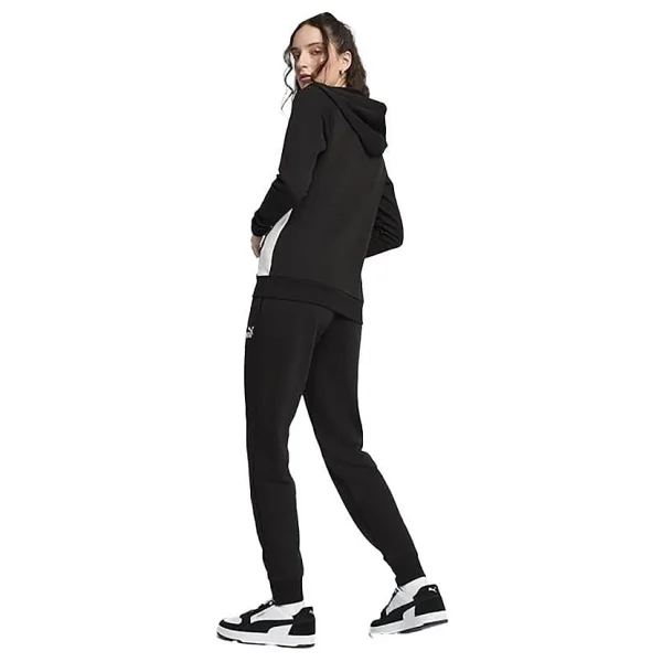 Puma Hooded Sweat Suit 685077-01 Siyah Kadın Eşofman Takımı - Görsel 9