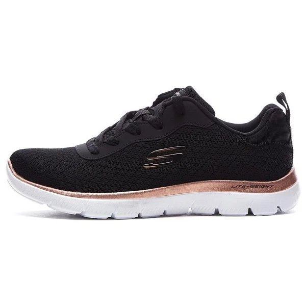 Skechers Summits 88888316TK BKRG Siyah-Beyaz Kadın Spor Ayakkabı - Görsel 6