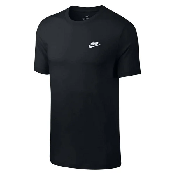 Nike Sportswear Club AR4997-013 Siyah Kısa Kollu Bisiklet Yaka Erkek Tişört - Görsel 2
