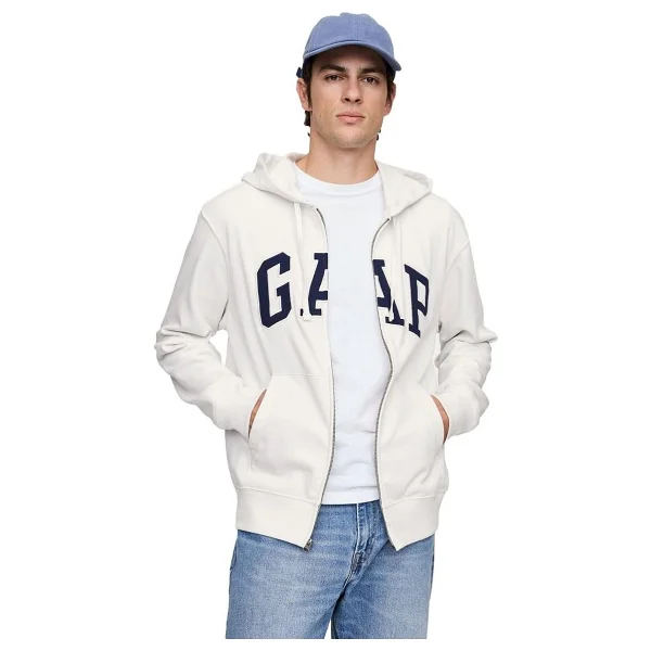 Gap Logo 868454 Kapüşonlu Tam Fermuarlı Erkek Sweatshirt - Görsel 6
