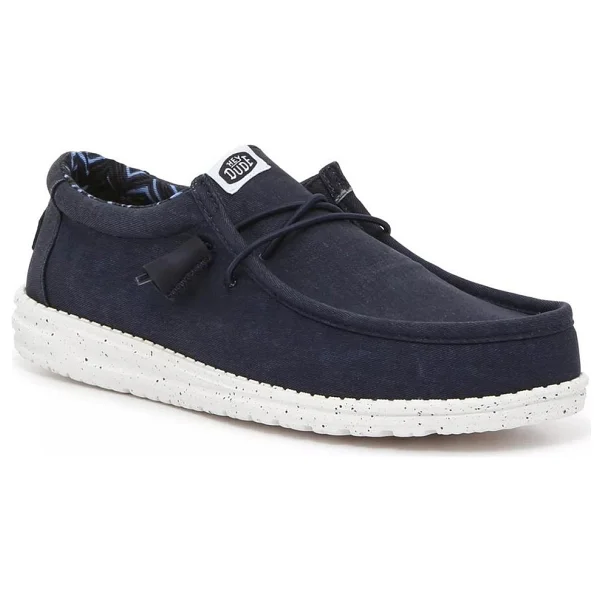 Heydude Wally Stretch Canvas 40700-410 Lacivert Erkek Günlük Ayakkabı - Görsel 6