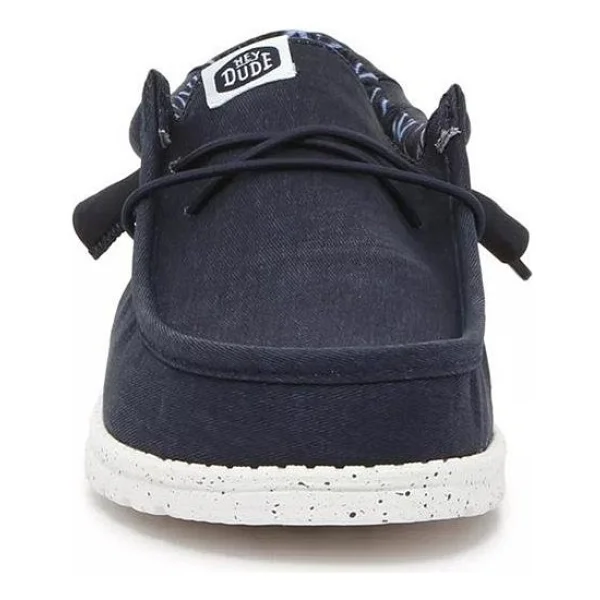 Heydude Wally Stretch Canvas 40700-410 Lacivert Erkek Günlük Ayakkabı - Görsel 3