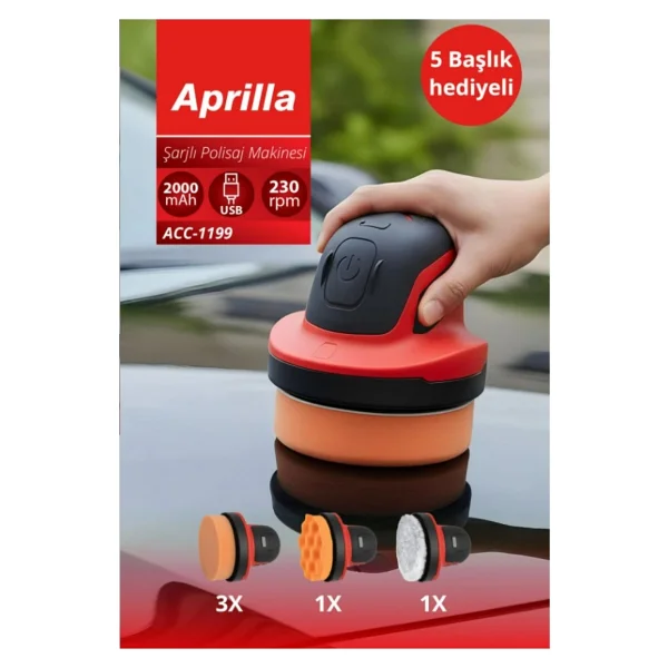 Aprilla Acc-1199 Şarjlı Polisaj Makinesi - Görsel 7