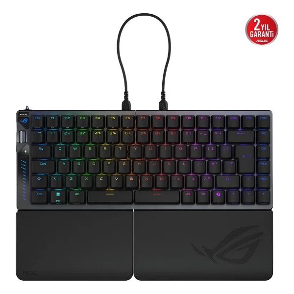 Asus Rog Falcata RGB %75 Tkl Hfx V2 Magnetic Switch Kablolu/Kablosuz Mekanik Oyuncu Klavyesi - Görsel 2