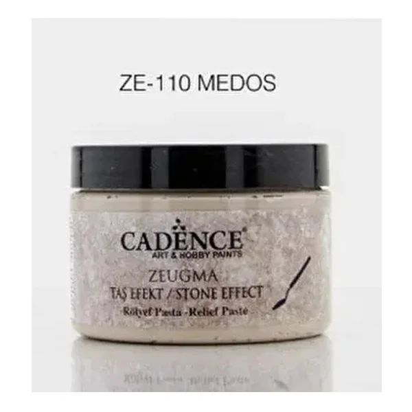 Cadence Ze-110 Zeugma Taş Efekt Su Bazlı Rölyef Pasta 150 Ml Çok Amaçlı Kullanım İçin - Görsel 2