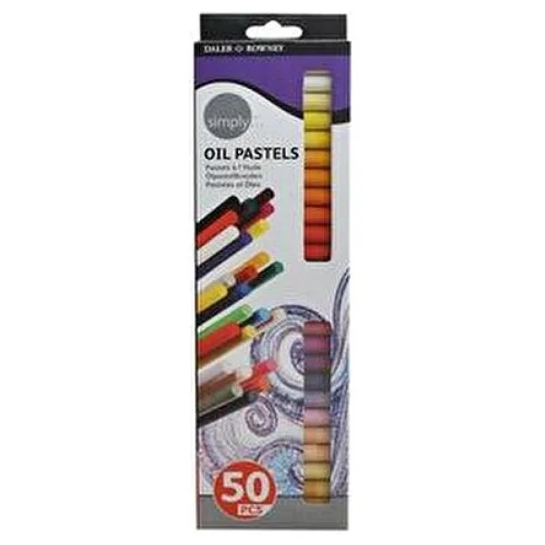 Daler-Rowney Simply 50'li Yağlı Pastel Boya - Görsel 4