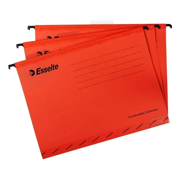Esselte 9031 Pendaflex Eko 25'li Kırmızı Askılı Dosya - Görsel 2