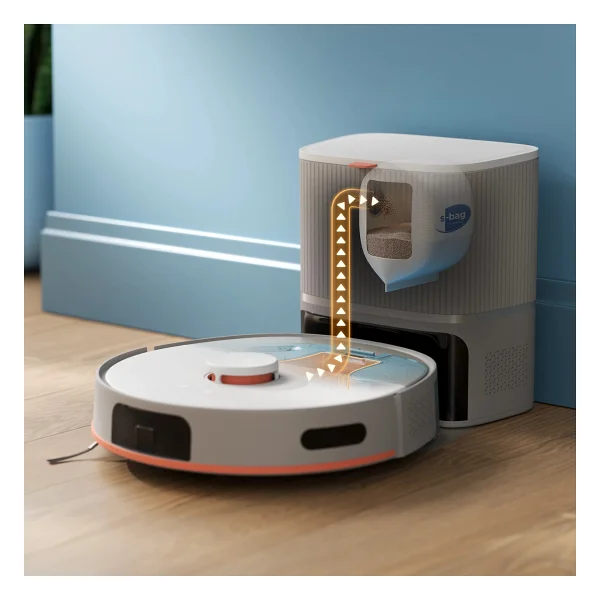 Philips Homerun 5000 Serisi Xu5100/20 Beyaz Çöp İstasyonlu Akıllı Robot Süpürge - Görsel 5