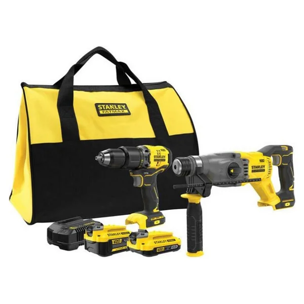 Stanley Sfmck216mds Matkap + Kırıcı Delici Elektrikli El Aletleri Seti - Görsel 2