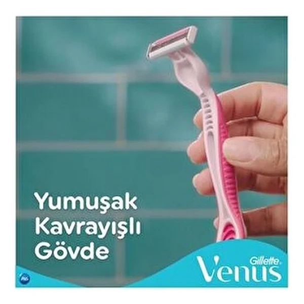 Gillette Venus Dragonfruit Kullan At 3'lü Kadın Tıraş Bıçağı - Görsel 6