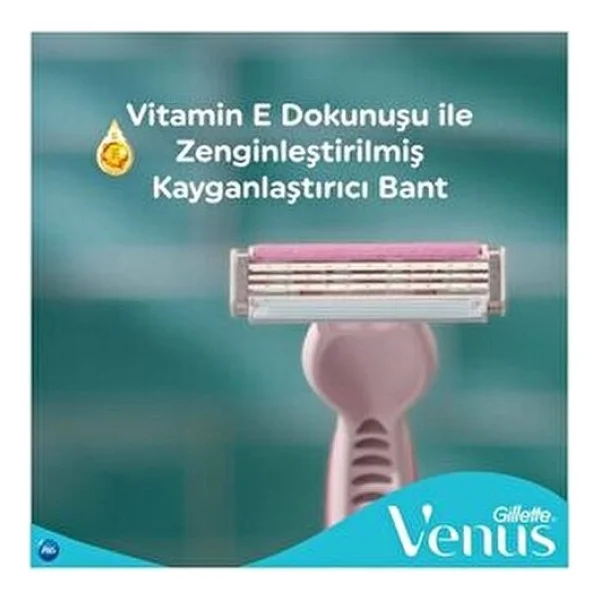 Gillette Venus Dragonfruit Kullan At 3'lü Kadın Tıraş Bıçağı - Görsel 7