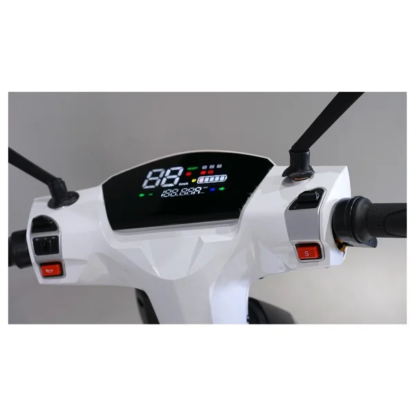 Skyjet Eco-Line 1100 W Elektrikli Scooter Motosiklet Beyaz - Görsel 3