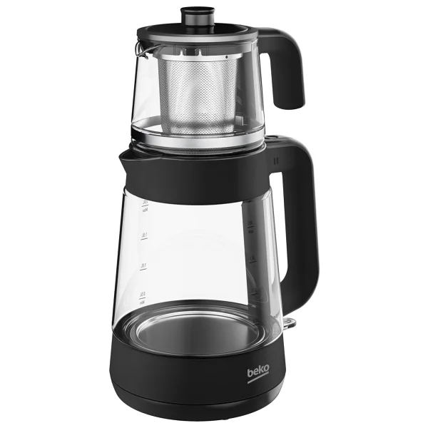 Beko Cm 5964 B Floral Siyah 1900 W Cam Demlikli Çay Makinesi - Görsel 6