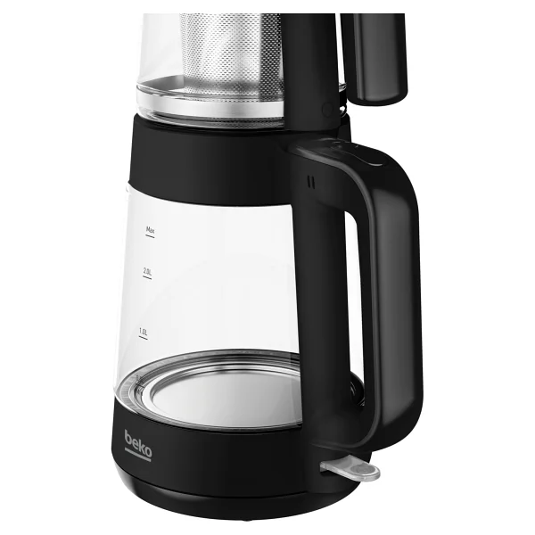 Beko Cm 5964 B Floral Siyah 1900 W Cam Demlikli Çay Makinesi - Görsel 8