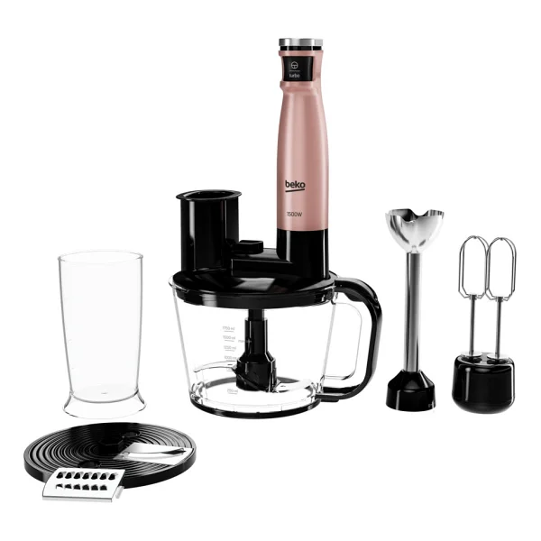 Beko Rhb 5050 R Floral Rose 1500 W Blender Seti - Görsel 8