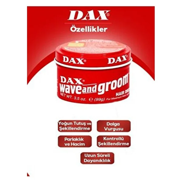 DAX Wave & Groom Saç Bakım Ürünü 99 Gr Doğal Yağlarla Bukleleri Belirginleştirir - Görsel 3