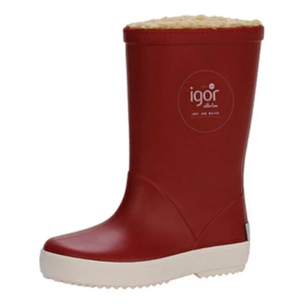 Igor Splash Nautico Borreguito W10207-005 Kırmızı Kürklü Çocuk Yağmur Çizmesi - Görsel 2