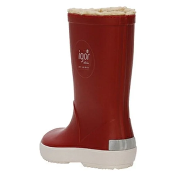 Igor Splash Nautico Borreguito W10207-005 Kırmızı Kürklü Çocuk Yağmur Çizmesi - Görsel 3