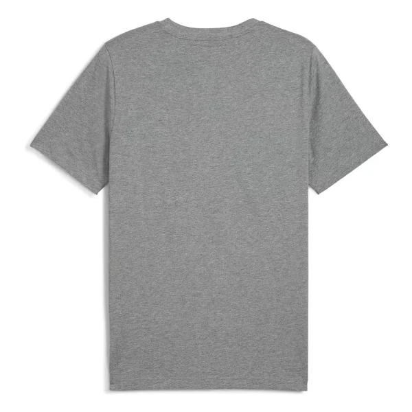 Puma Essentials No. 1 Logo 682532-03 Gri Kısa Kollu Yuvarlak Yaka Erkek Tişört - Görsel 5