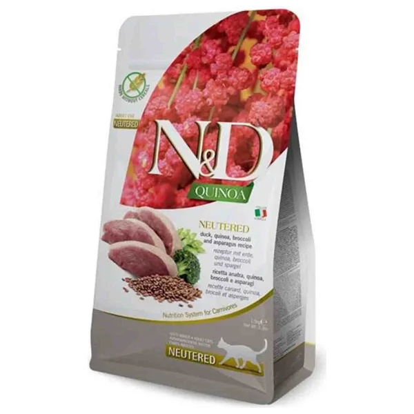 N&D Quinoa Neutered Ördek Etli 1.5 kg Kısırlaştırılmış Yetişkin Kedi Maması - Görsel 6
