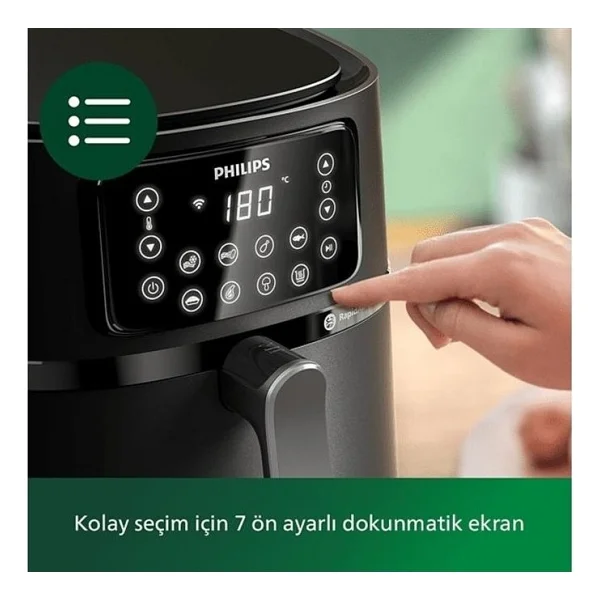 Philips Airfryer 5000 Serisi Hd9285/96 XXL Connected 7.2 Lt Yağsız Fritöz - Görsel 9