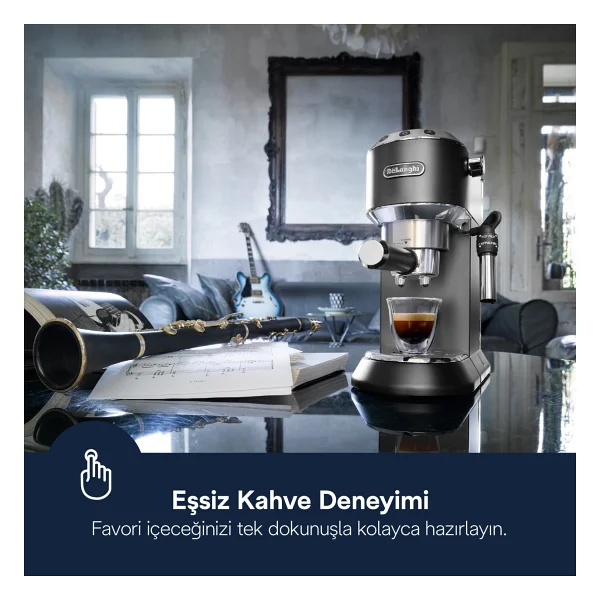 Delonghi Dedica Ec685.Bk Siyah Espresso Makinesi - Görsel 10