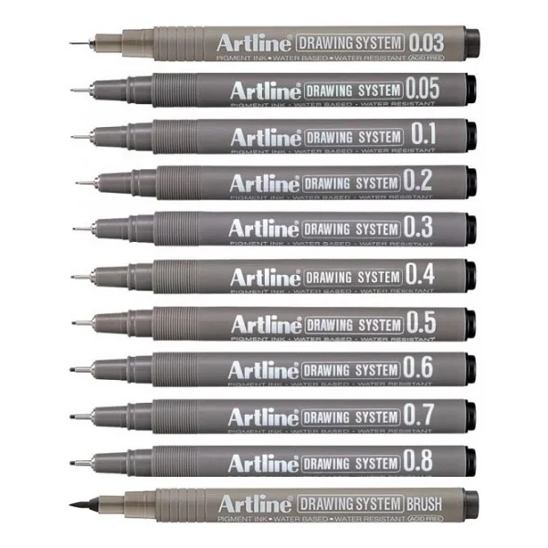 Artline Drawing System 11'li Teknik Çizim Kalem Seti - Görsel 4