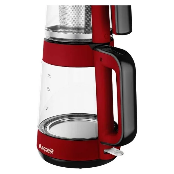 Arçelik Cm 6964 K Resital Kırmızı 1900 W Cam Çay Makinesi - Görsel 6