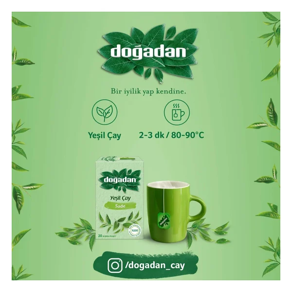 Doğadan Sade Yeşil Çay 20'li - Görsel 8