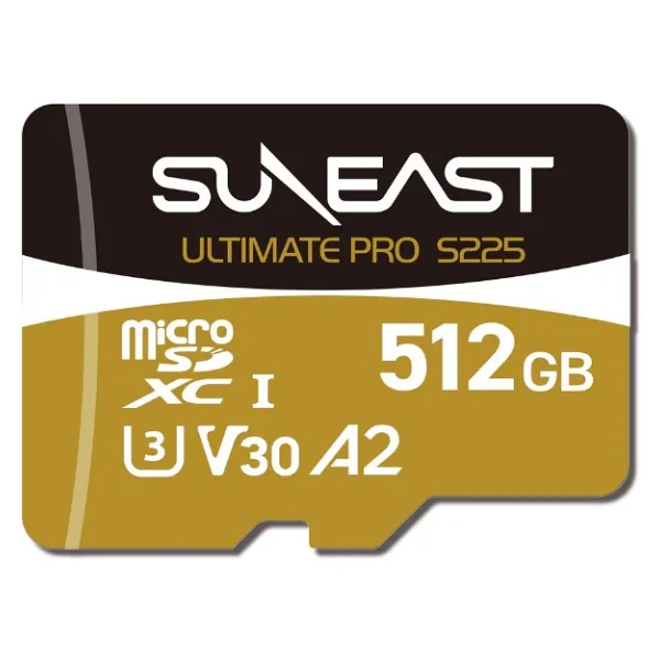 Suneast Ultimate Pro S225 Class 10 UHS-I U3 A2 V30 512 GB Micro SD Kart - Görsel 2