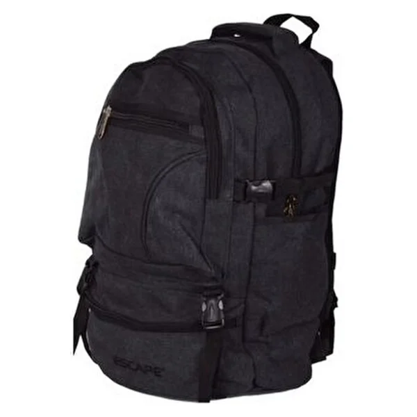Siyah Dağcı Sırt Çantası Kanvas Kumaş 50lt 501 Outdoor Çanta - Görsel 4