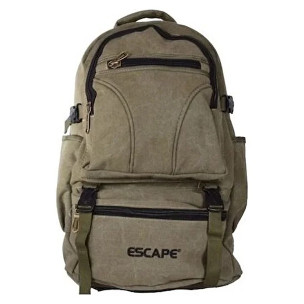 Siyah Dağcı Sırt Çantası Kanvas Kumaş 50lt 501 Outdoor Çanta - Görsel 6