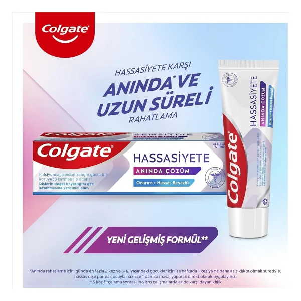 Colgate Diş Macun Hassasiyete Anında Çözüm,Üçlü Etki Ve Rosie Makyaj Pamuğu - Görsel 2