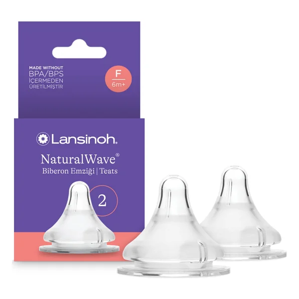 Lansinoh Natural Wave Biberon Emziği Hızlı Akışlı (6 Ay+) 2'li Avantaj Paketi (4 Adet Biberon Emziği) - Görsel 3