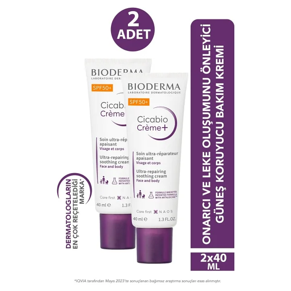 Bioderma Cicabio Creme Spf50+ 40 Ml 2 Adet - Görsel 3