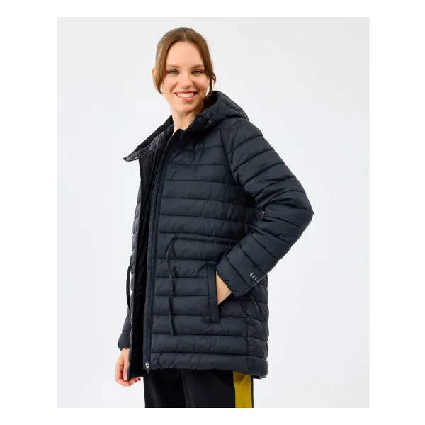 Skechers Light Weight Quilted S2520206 Kapüşonlu Kadın Şişme Mont - Görsel 3