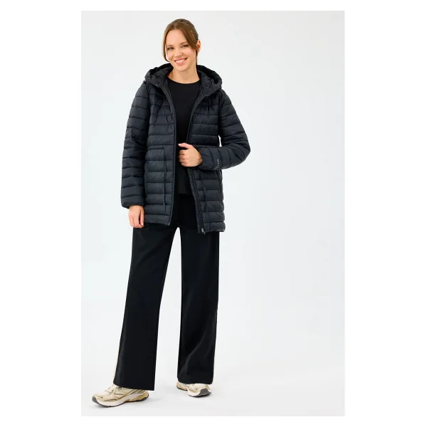 Skechers Light Weight Quilted S2520206 Kapüşonlu Kadın Şişme Mont - Görsel 6