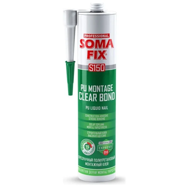 Somafix S150p Solvent Bazlı Sıvı Çivi Şeffaf 310ml 400gr - Görsel 2