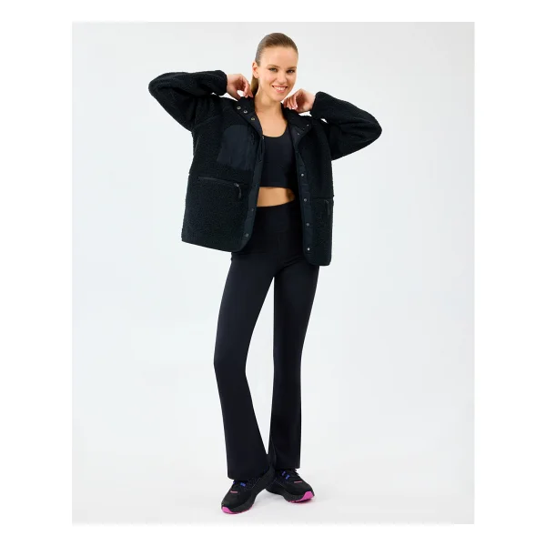 Skechers Woven Detailed Pull Over Sherpa S2520218 Kadın Polar Mont - Görsel 5