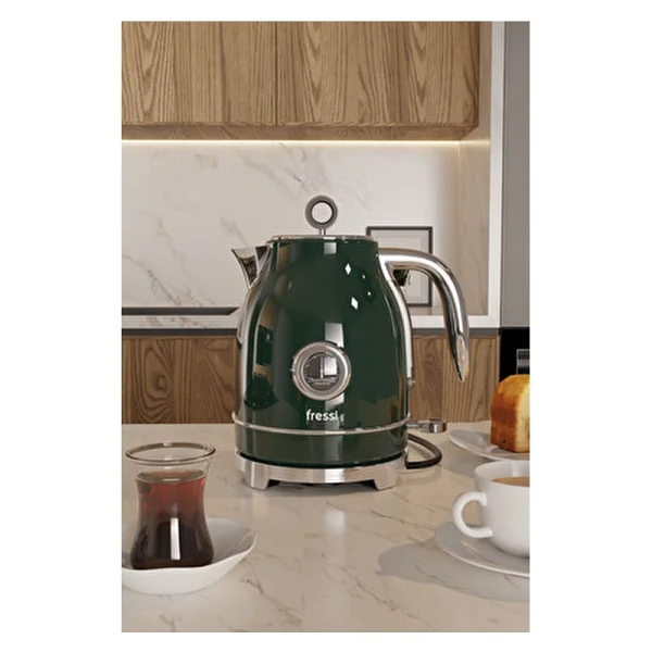 Fressi Vintheat Fr-Kt05 2200 W Siyah 1.7 Lt Retro Kettle - Görsel 7