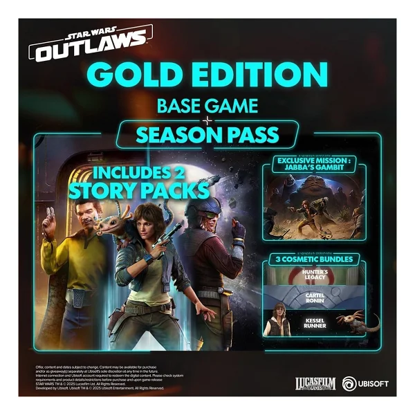Star Wars Outlaws Gold Edition Nintendo Switch 2 Oyunu - Görsel 3