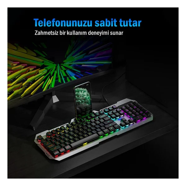 Aula F2023 Kablolu Oyuncu Klavye Mouse Seti - Görsel 2