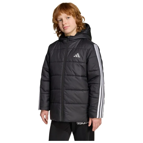 Adidas Essentials 3-Stripes Padded Jl7402 Kapüşonlu Çocuk Şişme Mont - Görsel 7