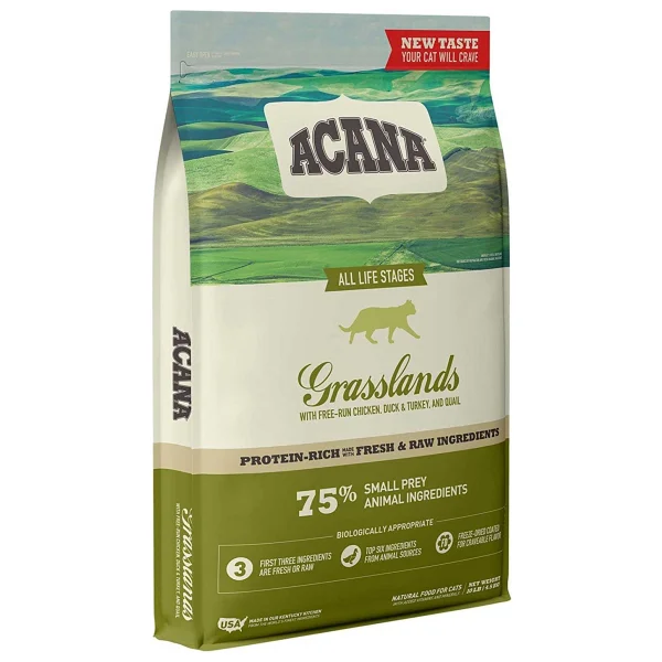 Acana Grasslands Tahılsız Tavuk Ördek Ve Hindili 4.5 Kg Tüm Yaşam Evreleri Kedi Maması - Görsel 2