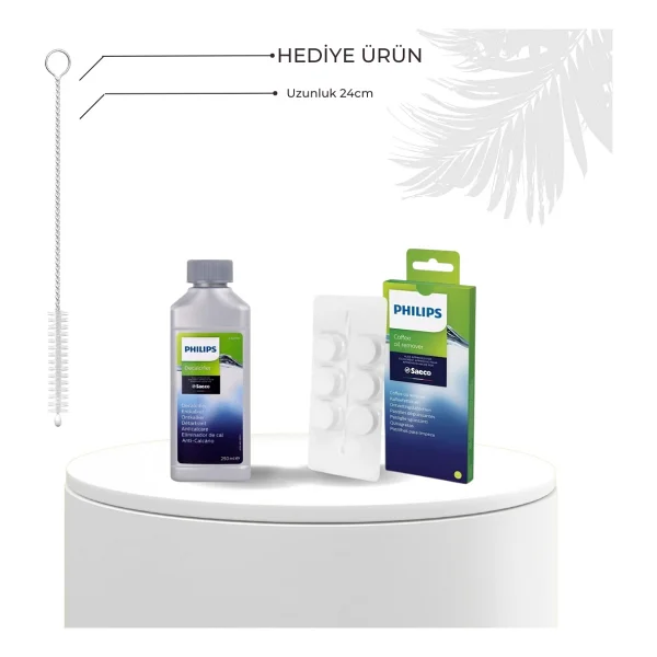 Philips Ca6700/10 Espresso Makinesi Kireç Temizleme Solüsyonu Ca6903 Aqua Clean Filtre 2'li Set - Şeffaf - Boyut - Görsel 9